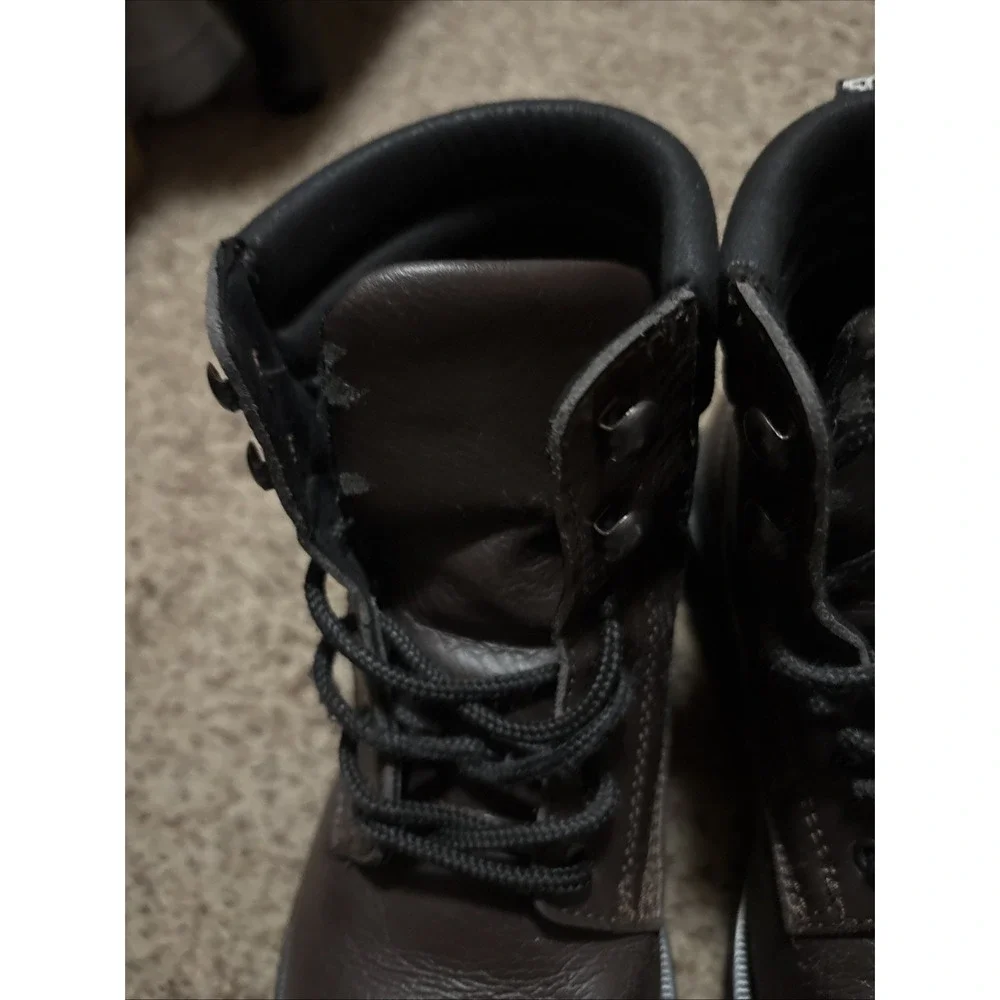 Vegetarian Shoes Brown‎ Safety Boots Steel Toe Sz 38 EU Lace Up